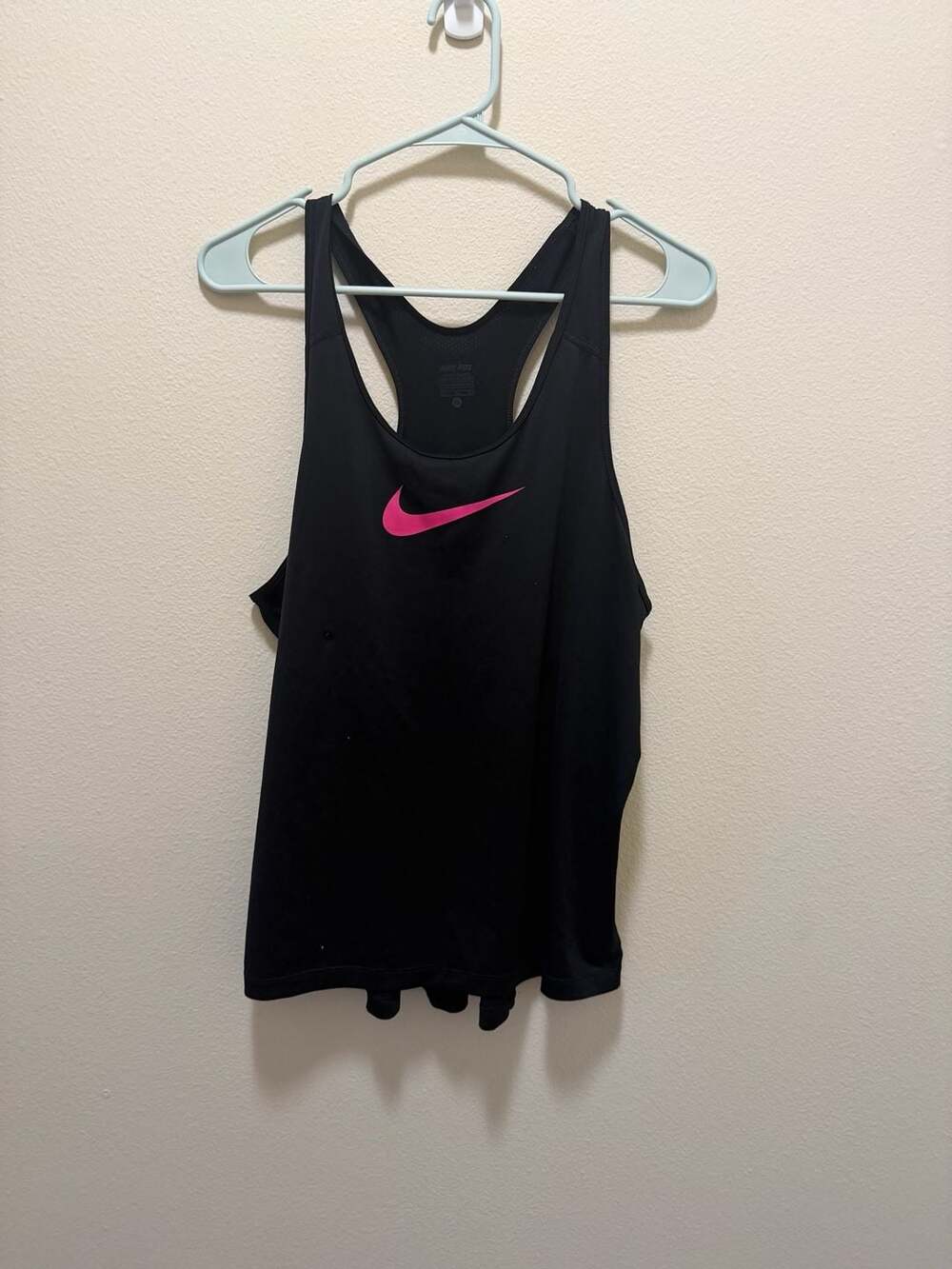 Nike Pro Dri-FIT Women's Black and Pink Racerback Athletic Tank Top Size XL